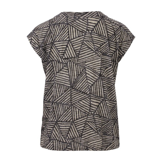 Z Enjoy Blouson shirt vhals print Zwart beige